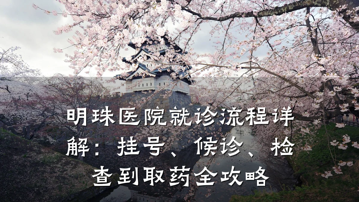 明珠医院就诊流程详解：挂号、候诊、检查到取药全攻略