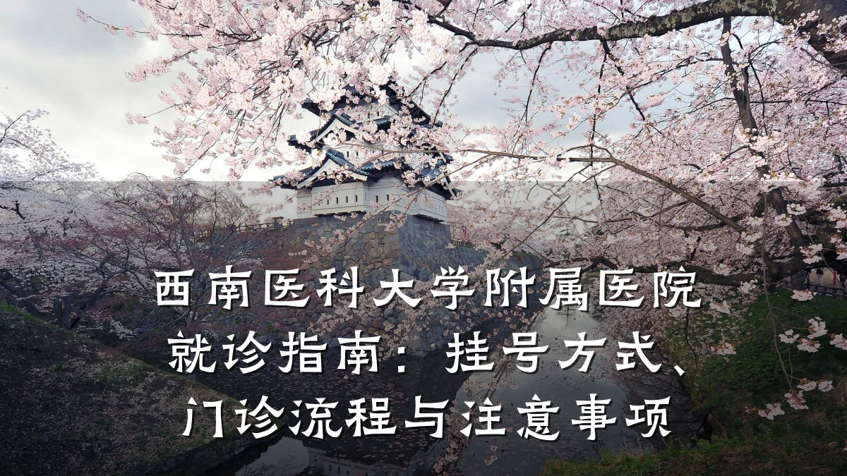 西南医科大学附属医院就诊指南：挂号方式、门诊流程与注意事项