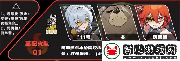 绝区零11号队伍怎么搭配
