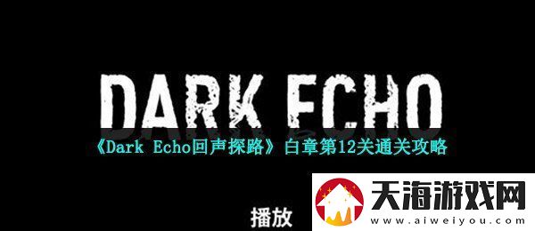 回声探路白章第12关这么过