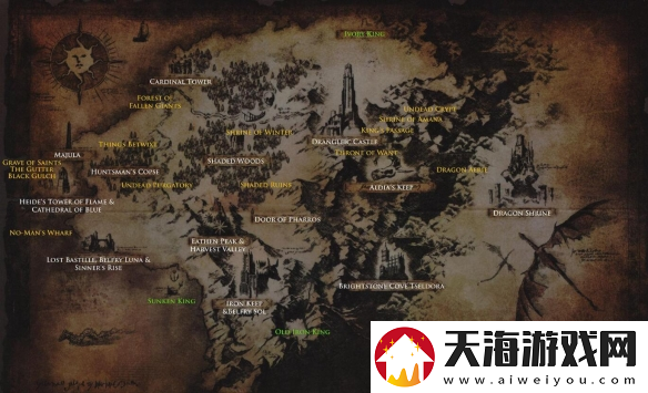 黑暗之魂2原罪学者地图全貌高清介绍